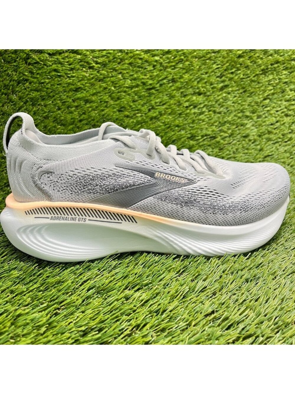 Brooks Adrenaline GTS 25 Womens Size 8.5EE Gray Athletic Running Shoes Sneakers